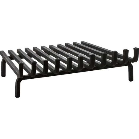 Heibi handgeschmiedeter Feuerrost aus Schmiedeeisen schwarz 55/40x40x16 cm Feuerbock