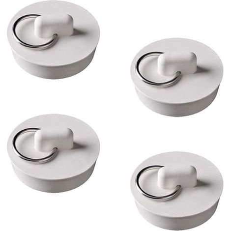 Dailygoods - Tapón de bañera, 4 piezas - Tapón de desagüe de goma - Universal (1/5)