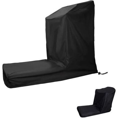 Bâche pour voiture,Housse imperméable pour tapis de course à pied - Non pliable - Avec fermeture éclair et cordon de serrage - Noir,206×94×170cm (1/5)