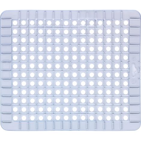 Wenko 2002570100 Tappetino per Lavello Opal, Plastica, Materiale Plastico, 31 x 27 cm, Trasparente (1/4)