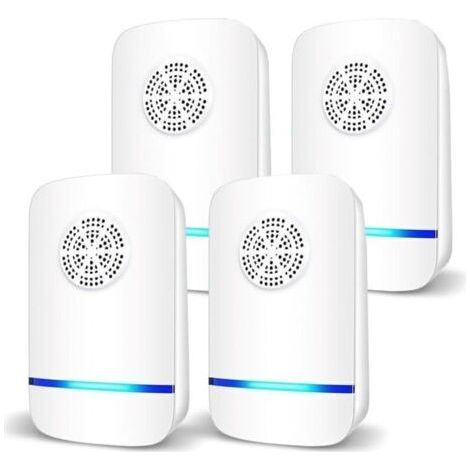 4 Pack Ultrasonic Mouse Repellent, Rat Repellent, Quiet, Non-Toxic, Effective Against Mice and Rats, No Radiation, Ultrasonic Rodent Repellent (1/5)
