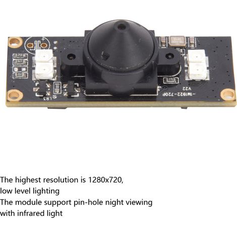 Module caméra USB capteur OV9712, vision nocturne infrarouge HD 1280x720 30ips 56° (1/5)