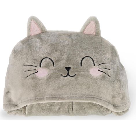 Legami - Coperta con Cappuccio Cosy Hugs Tema Kitty, con Tasche Scaldamani e Cappuccio, Coperta in Poliestere, Chiusura a Bottone, 150 x 125 cm (1/5)