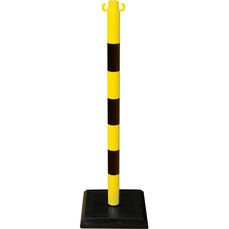 MORAVIA Ketten-Warnständer GUARDA-Plus Set 4 Ständer betongefüllt 12,5 m Kette gelb-schwarz
