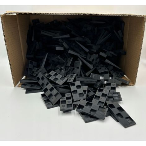 Cunei di montaggio per finestre XS 11x29x65mm 100 pezzi. PVC (1/5)