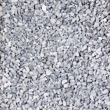Gravier décoratif marbre bleu gris 8-16 mm – Sac 20 kg – Finition concassée pour allées et aménagements extérieurs