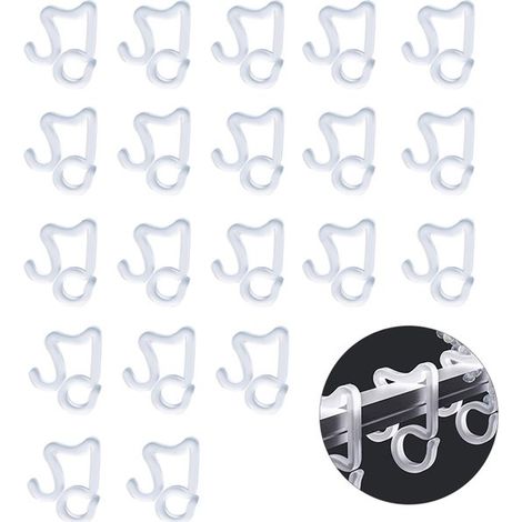 20 clip per luci, clip per luci di Natale, clip per illuminazione per feste, ganci per ghirlande natalizie, ganci in plastica per luci, clip per illuminazione per feste, clip per lampade (1/5)