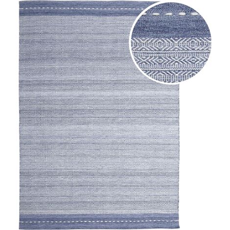 Axi Rhodos Tapis D'Extérieur, Rectangulaire, Bleu, 160X230 Cm / Épaisseur : 5 Mm - Tapis Jardin Extérieur/Intérieur - Tapis Balcon Fabriqué À Partir De Bouteilles En Pet Recyclées (1/5)