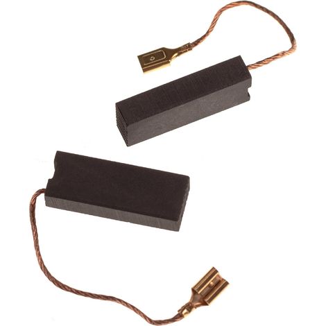 Vhbw – Balais charbon 2x 6,3 x 11,2 x 29 mm – Remplacement Husqvarna 508.043.705 – Graphite avec câble et réceptacle plat 5,51 mm