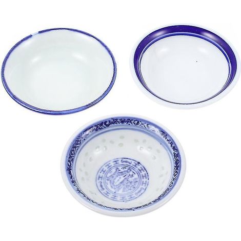 3 assiettes à sauce en céramique