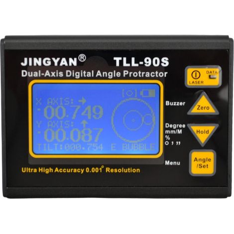 Inclinomètre Digital 2 axes de précision 0.001° -