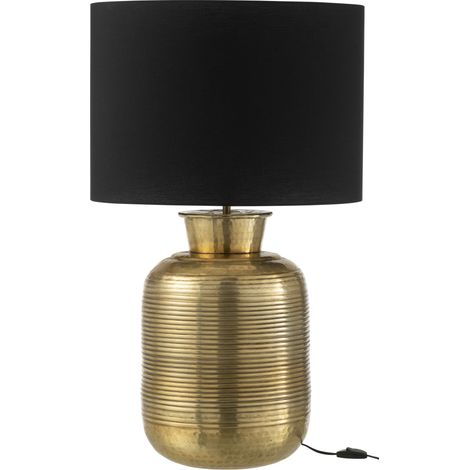 Lampe anneaux aluminium or 31x31x45cm (1/3)