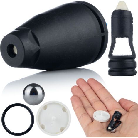 Rosfix Kit Réparation Buse Rotative – 5 Pièces Joint Torique, Couvercle Fileté, Élément Rotatif compatible avec nettoyeur haute pression Kärcher K2–K5 Accessoire Lance (1/5)