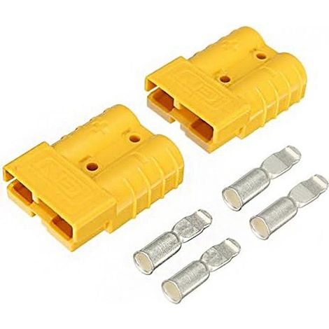 2 pièces 50A / 24V connecteurs de Type Anderson Prise d'alimentation Anderson 4X bornes Jaune (1/5)