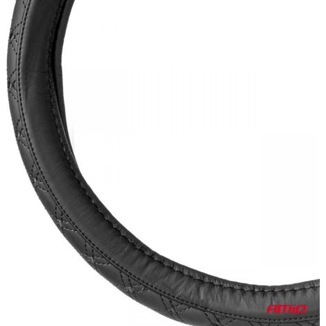 Housse de volant en cuir matelassé XL 41-443 cm SWC-51-XL AMIO-03563 (1/3)