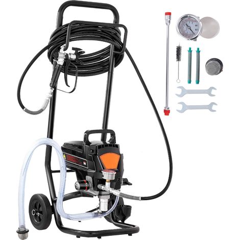Pistolet de peinture sans air 950W, 3000 PSI, électrique haute efficacité avec chariot, effet de peinture fin et uniforme, pour intérieur, extérieur, meubles et clôtures. (1/5)