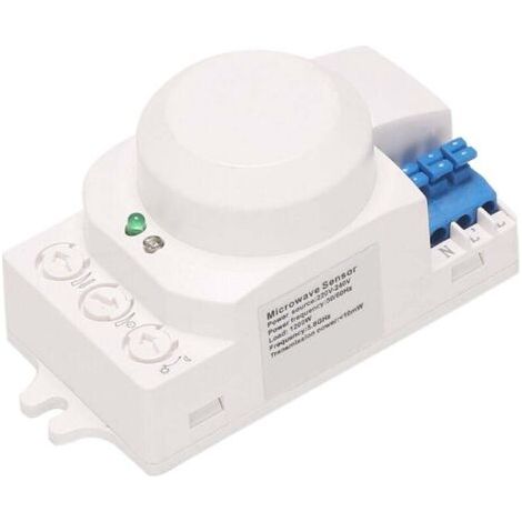 Lampe LED Détecteur de Mouvement 360° Système HF 5.8GHz Micro-Onde