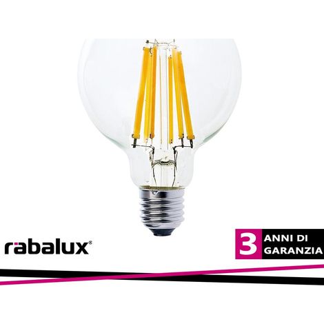 FIL. LED, E27 G95, 12W, 2000LM, 3000K                                                                    - Luce CALDA (1/2)