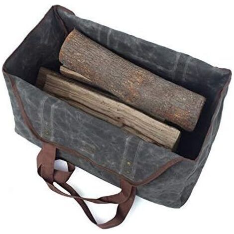 BUNTHAUS Sac fourre-tout portable pour bois de chauffage - Sac de rangement pour bois de chauffage - Sac de rangement pour bois de chauffage - Sac de rangement pour bois de chauffage