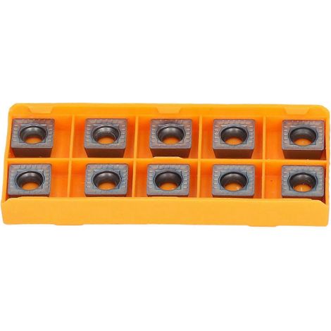 10 Stück Hartmetall-Fräseinsätze, farbig, fein bearbeitet, CNC-Drehmaschinen-Wendeschneidplatten, mehrlagig beschichtet, Dreh-C