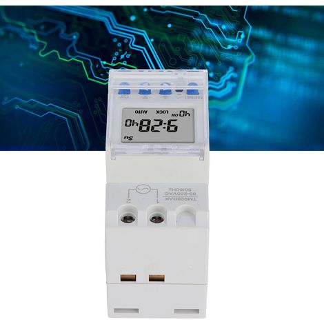 Sonnerie intelligente TM928RAK, minuterie, grand écran, batterie remplaçable, rétroéclairage, 85-265 V 16 A (1/5)