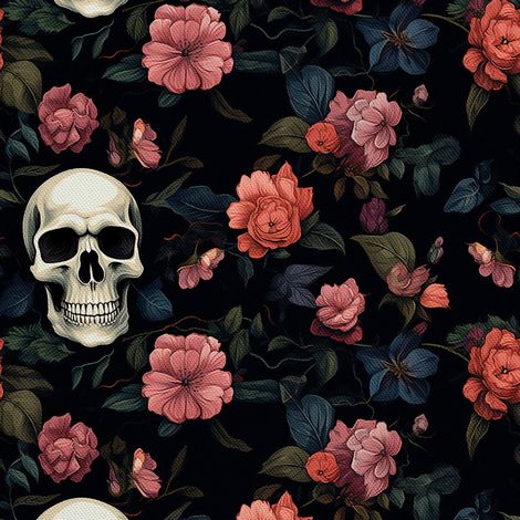 Tela decorativa para exteriores Oxford - Motivo de calavera I DX4423 (1/5)