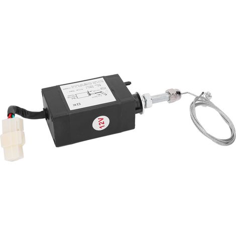 Électrovanne d'arrêt moteur 12V, contrôleur d'arrêt pour générateur, solénoïde de coupure XHQPT (1/5)