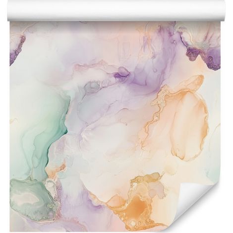 Tapete „Ink“ in Hellgrau, Creme und Weiß für Wohn- und Schlafzimmer, 50x1000 (1/5)