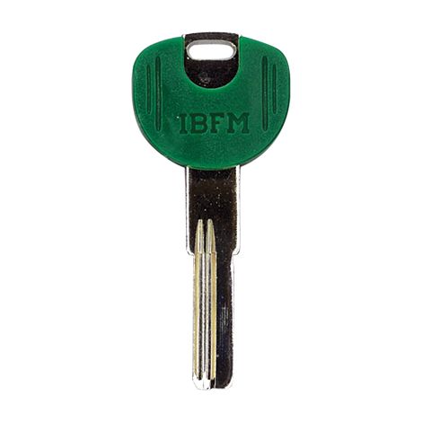 CHIAVE PUNZONATA IBFM K-2306 ORIGINALE - OTTONE NICHELATO- 10 pezzi