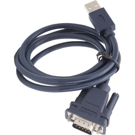 Câble USB vers RS232 série noir qualité industrielle 9 broches, liaison données imprimante PC 1,2 m (1/5)