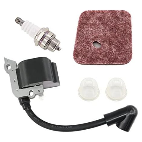 VURAHOME - Kit de Bobine dallumage Filtre à Air pour Stihl FS38 FS46 FS45 FS55 FC55 FC55Z FC55-DZ HL45 HL45Z HL45-DZ HS45 HS45Z KM55 KM55RZ KM55C KM55R Tronçonneuse de Rechange 4140 400 1308 (1/5)
