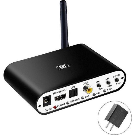 5.1 Audio-Decoder, Bluetooth-kompatibler Empfänger für Laptop/Lautsprecher, Audio-Konverter – US-Stecker (1/4)