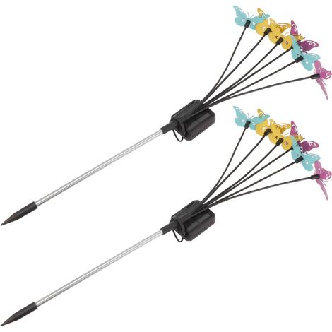 Lot de 2 ampoules solaires de sol, éclairage décoratif paysager-AquaForge (1/5)