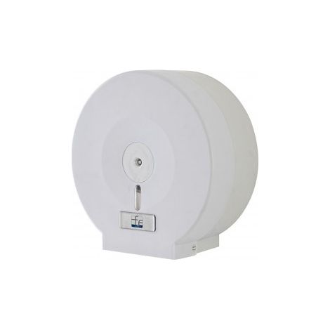 Distributore carta igienica maxi rotolo in ABS bianco con chiave 27,5x27x12,5 cm Feridras Linea Service (1/2)