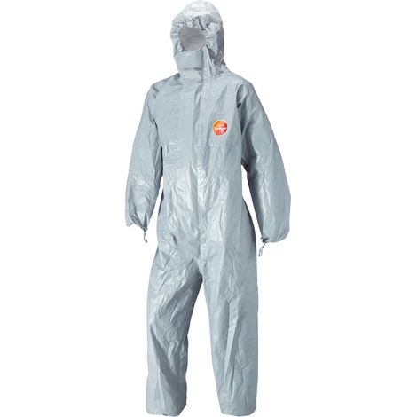 Dupont Schutzoverall Typ 3/4/5/6 Tychem 6000 F, grau, Unisex-Größe: L
