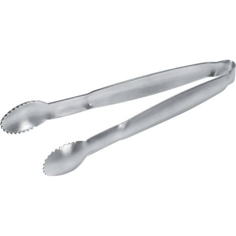 1 Pince alimentaire, Acier inoxydable, Design dentelé, Pour sucre glace biscuit, Cuisine buffet restaurant