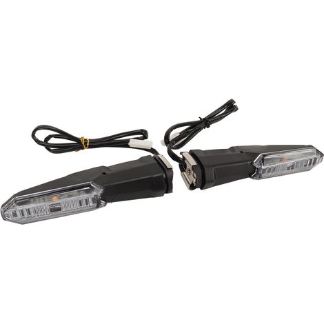 Clignotants LED Moto 2 Pièces 1,5W Multifonction Ambre Indicateur 12V Transparent Compatible Versys 1000 650 X250 X300 (1/5)