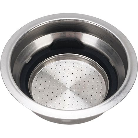 Panier à filtres portafiltre 51 mm sans pression en acier inoxydable pour EC860 ECP3420 EC680M ECP3630 1 tasse avec joint silicone (1/4)