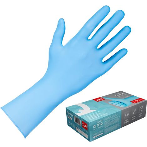 Gants nitrile jetables longs 6 mil, taille XL,100 pièces (1/5)