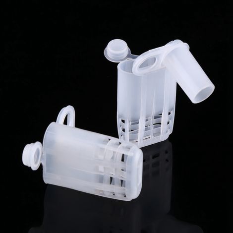 Lot de 10 cages à reines en plastique, isolation, matériel d'apiculture et d'élevage, laboratoire d'insectes (1/5)