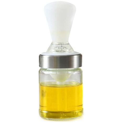 BUNTHAUS Bouteille d'huile avec Pinceau, Brosse de Barbecue D'extérieur Résistante à La Chaleur, Brosse à Bouteille D'huile de Cuisine, Outils de Cuisine, de Cuisson et de Barbecue 2 (1/5)