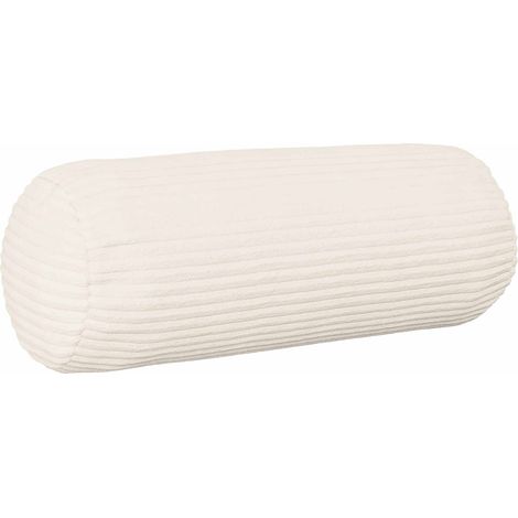 vidaXL Funda de almohada 2 pcs HEERLEN Crema Ø 15 x 40 cm pana (1/2)