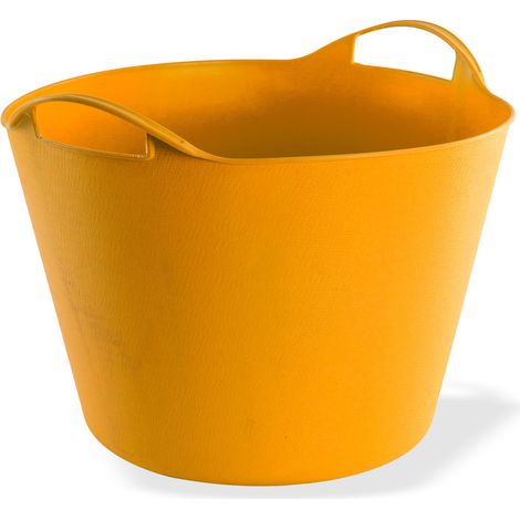 Multikorb Eimer flexibel Futtertrog Transporttrog Plastikkorb 42 Liter orange (1/3)