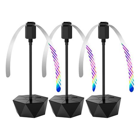 3er-Pack Anti-Fliegen- und Mückenventilator, leise, 360°-Schutz für Tische, Grills und den Außenbereich, faltbar. (1/4)
