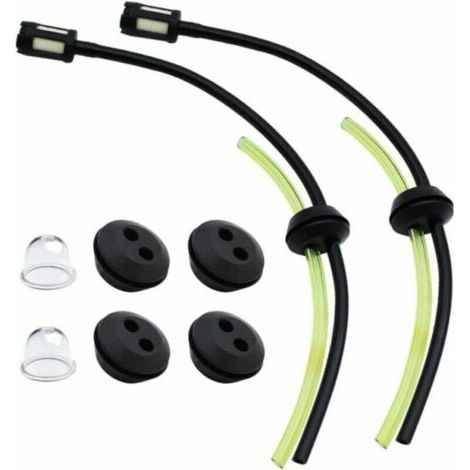 Pair 2 jeux de joints universels pour tuyaux de filtre à carburant pour conduites de carburant de tondeuse à gazon (1/4)