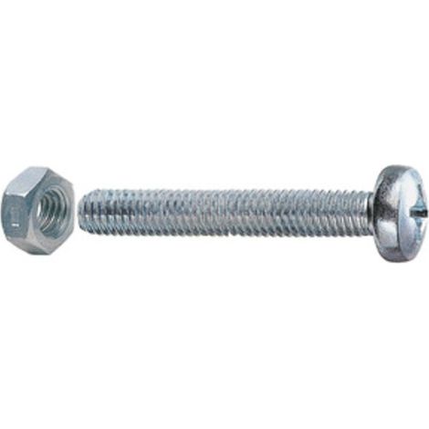 SC VITE P/FERRO TC 6X 40MM ZINC C/DADO 10 PZ