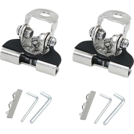 Lot de 2 supports de montage pour barre lumineuse LED pour voitures, SUV et camions - Fixation sécurisée pour feux de voiture pour une performance optimale - Argenté (1/5)