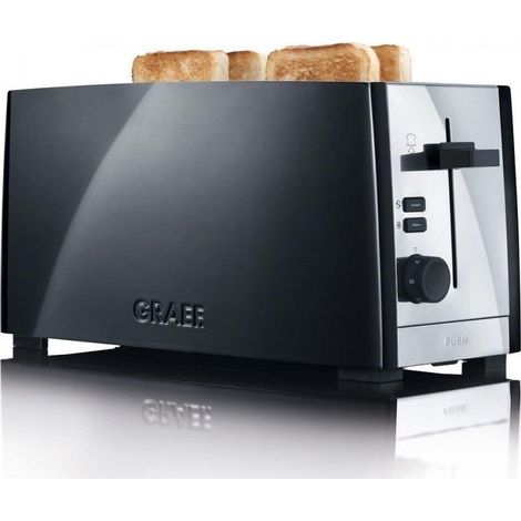 Graef TO 102 Toaster schwarz 1380W 6 Stufen