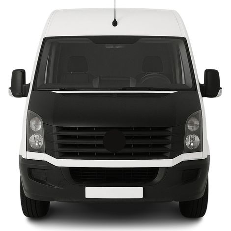 Protège Capot compatible avec VW Crafter 2006 à 2017, Bra de Capot Protection, Noir