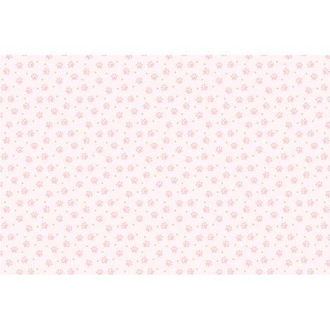 Tovaglia di carta con motivo zampe, colori assortiti, 180x120 cm (1/4)